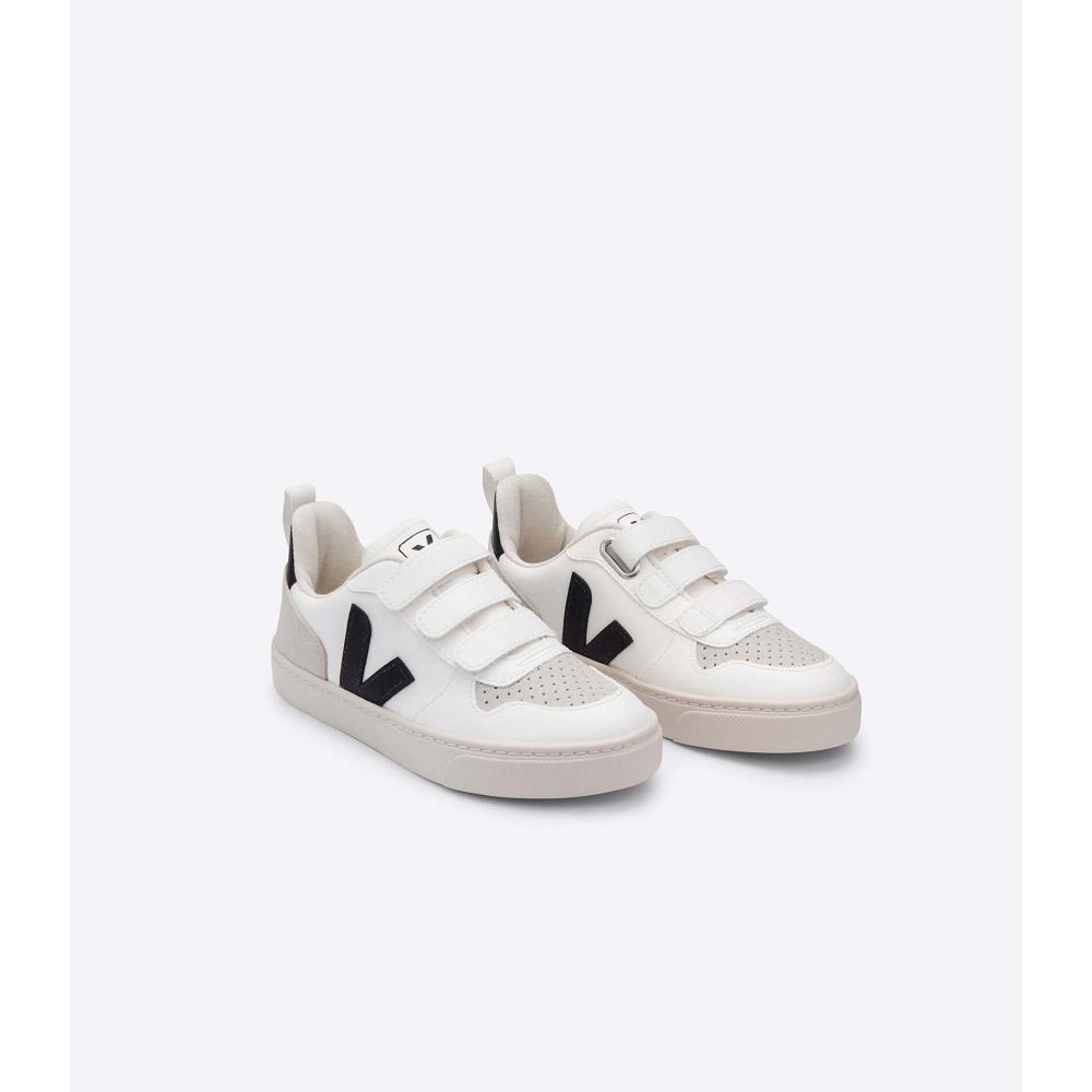 Veja V-10 CWL Kids' Shoes White/Black | CA 773ZUT